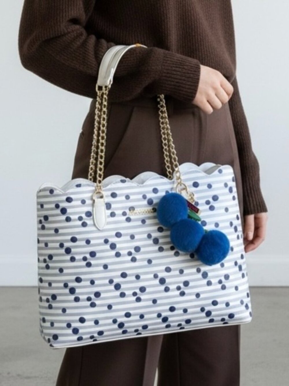 NEW Betsey Johnson XO Handbag Blueberry Bliss Tote Bag NWT